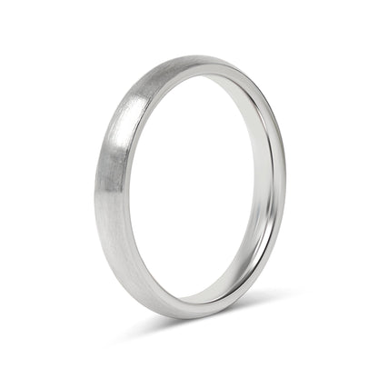 Stainless Steel Brushed Rounded Blank Ring