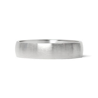Stainless Steel Brushed Rounded Blank Ring
