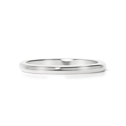 Highly Polished Rounded Stainless Steel Blank Ring 2mm - 6mm