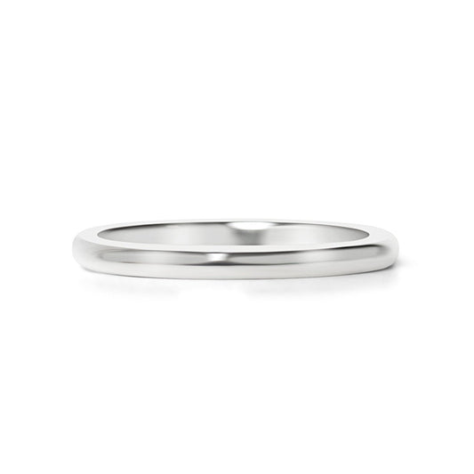 Highly Polished Rounded Stainless Steel Blank Ring 2mm - 6mm