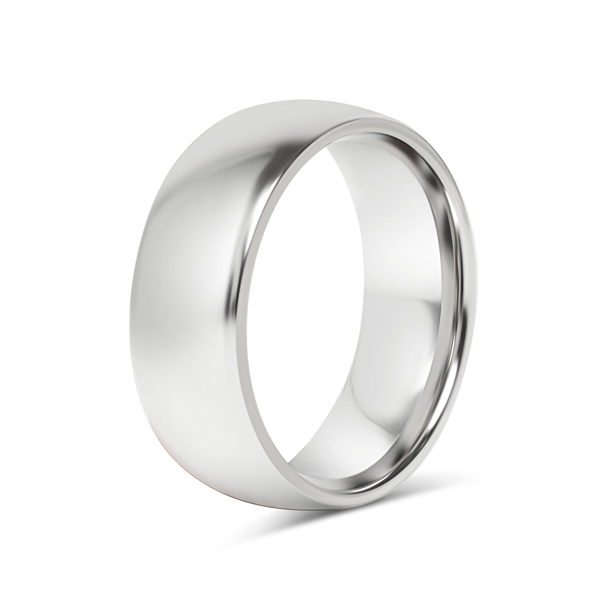 Highly Polished Stainless Steel Blank Ring 7mm - 11mm