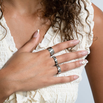 Highly Polished Stainless Steel Blank Ring 7mm - 11mm