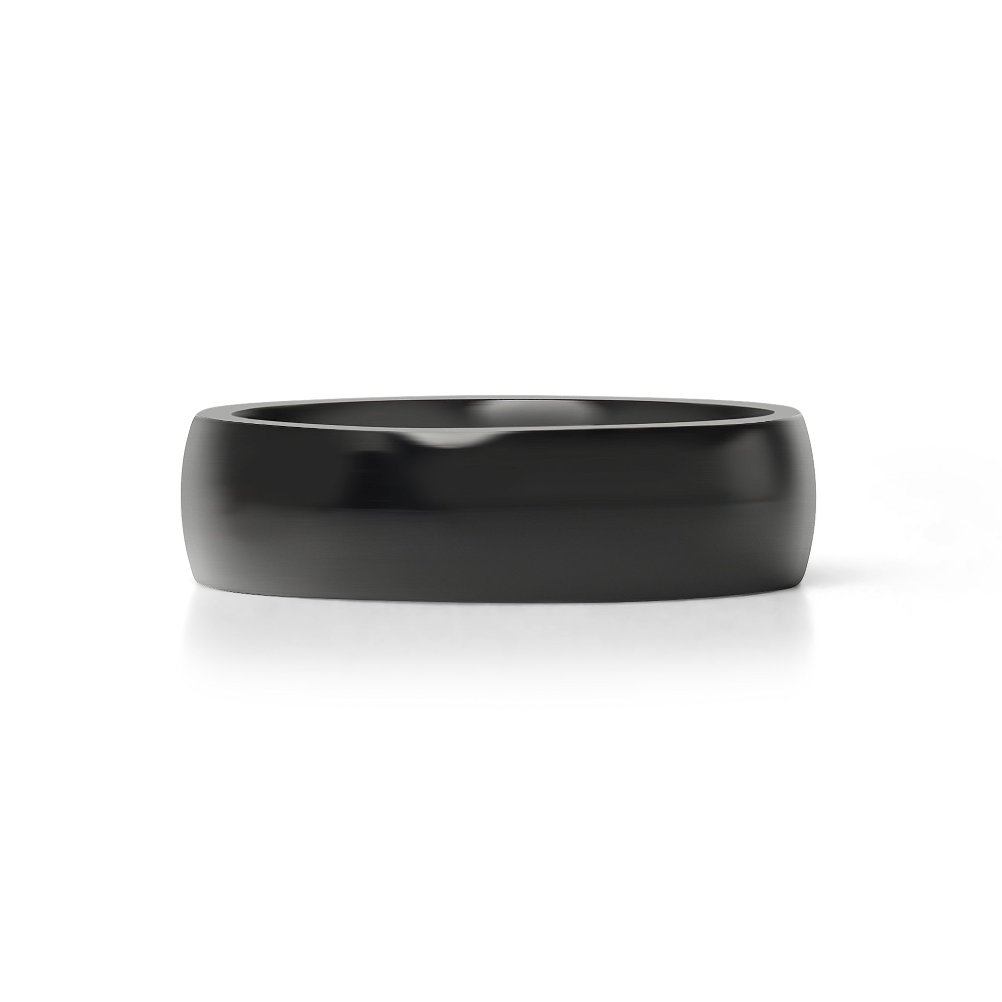 Black Stainless Steel Blank Ring