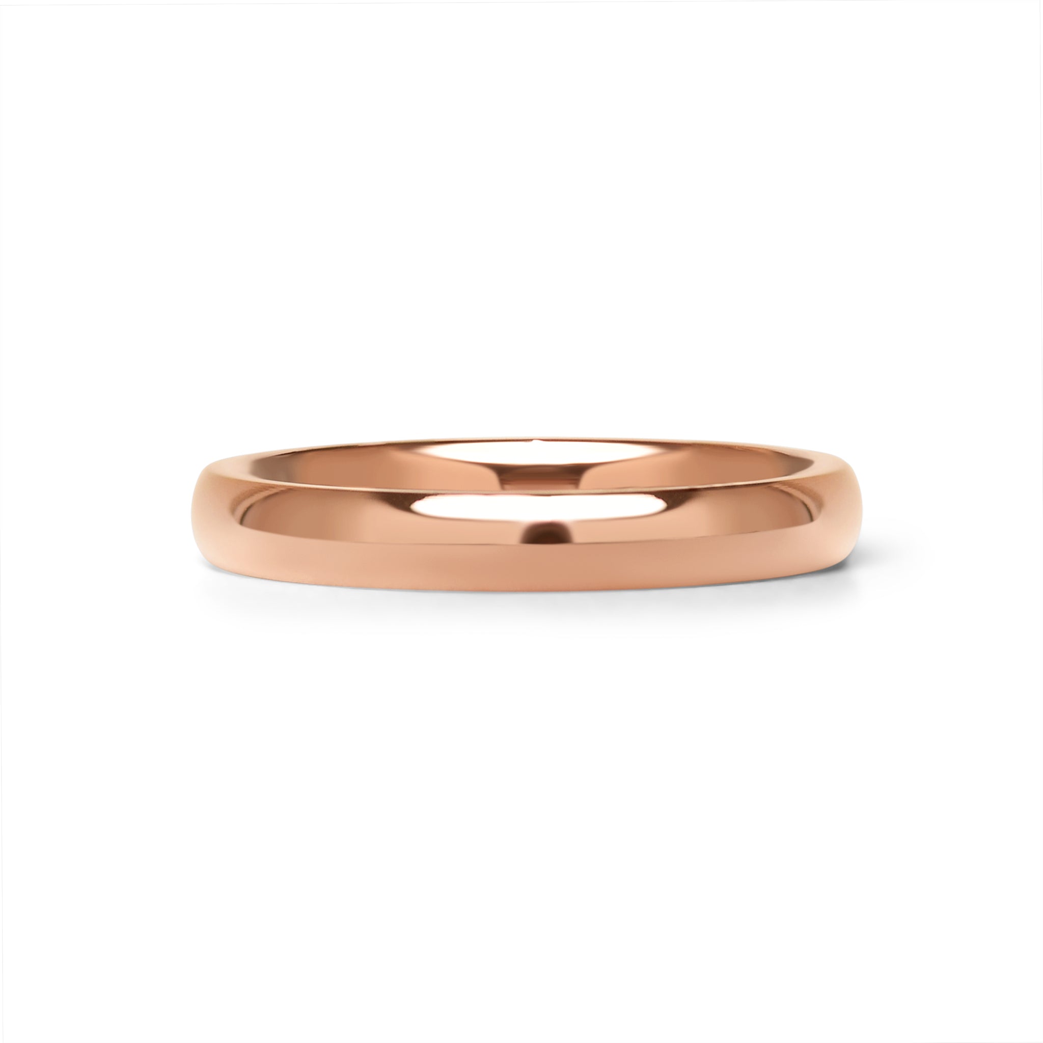Chocolate Rounded Stainless Steel Blank Ring