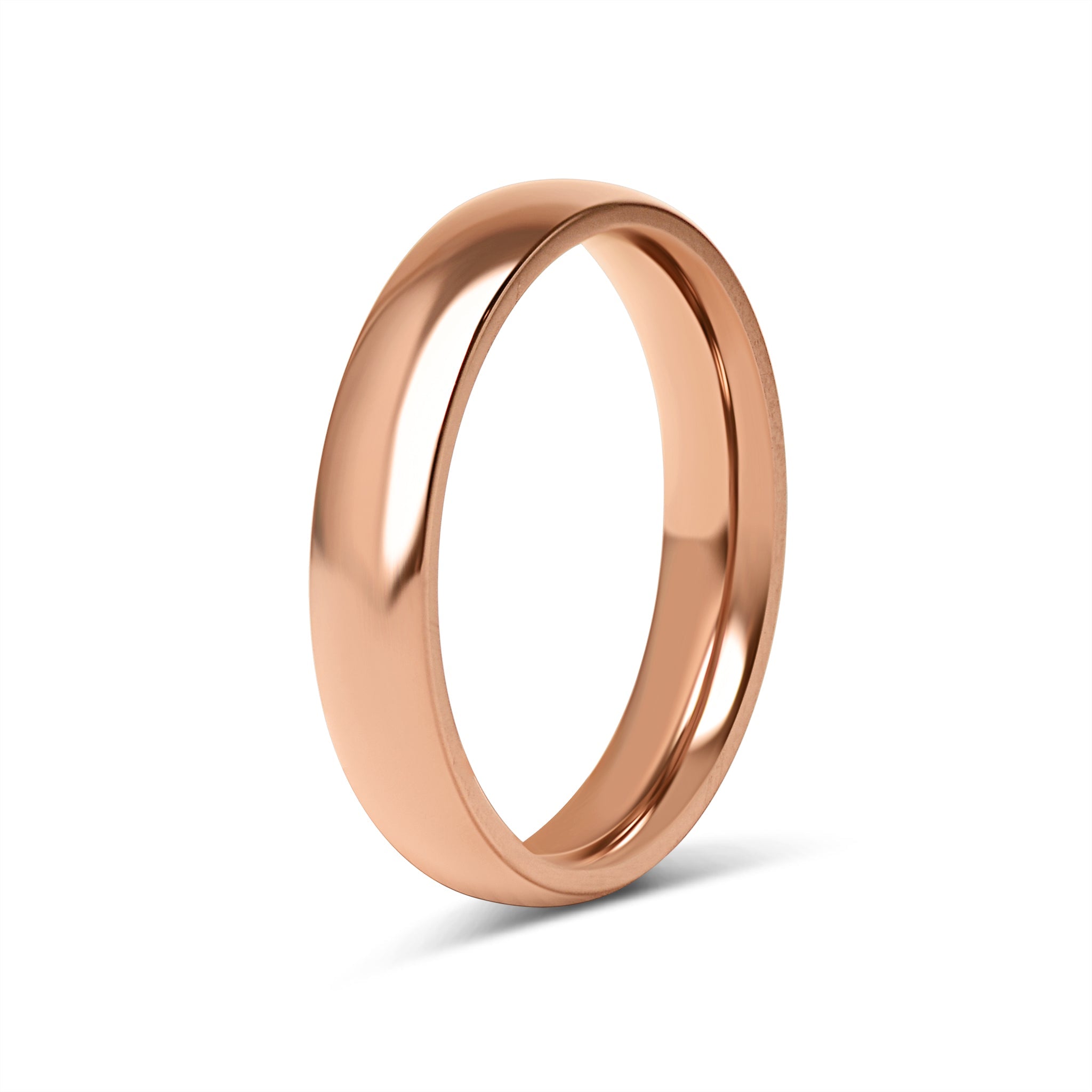 Chocolate Rounded Stainless Steel Blank Ring
