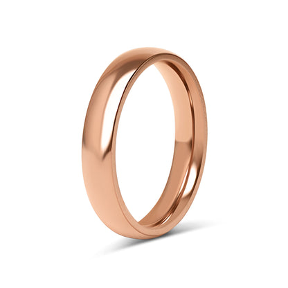 Chocolate Rounded Stainless Steel Blank Ring