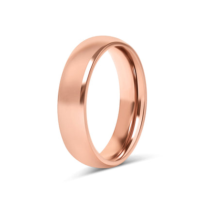 Chocolate Rounded Stainless Steel Blank Ring