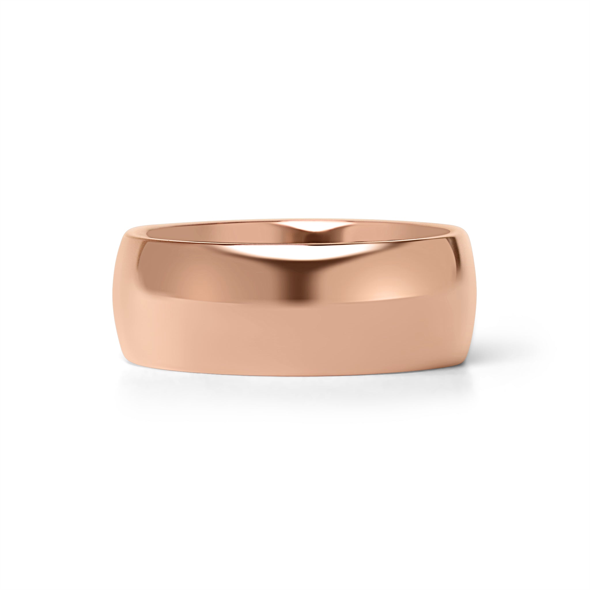 Chocolate Rounded Stainless Steel Blank Ring