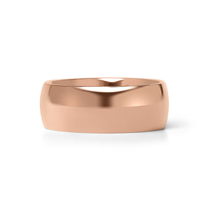 Chocolate Rounded Stainless Steel Blank Ring