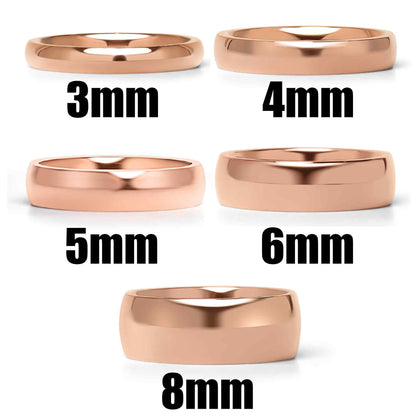Chocolate Rounded Stainless Steel Blank Ring