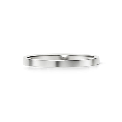 Stainless Steel Polished Flat Blank Ring