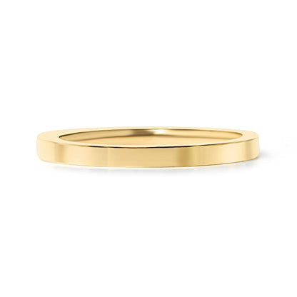 18K Gold PVD Stainless Steel Flat Blank Ring