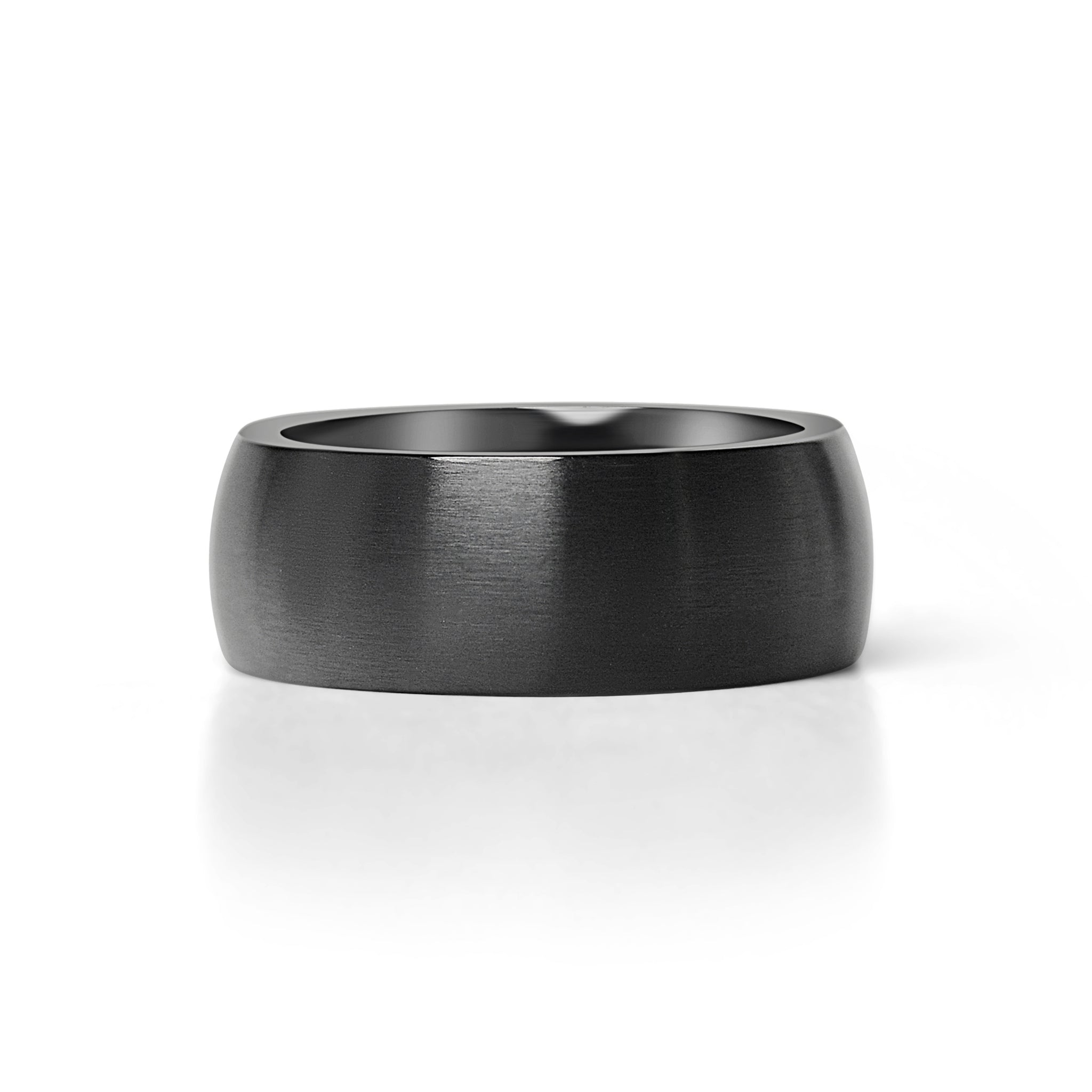 Stainless Steel Matte Black Ring