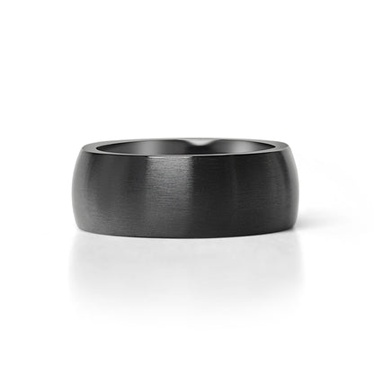 Stainless Steel Matte Black Ring
