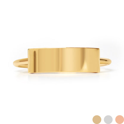 18K Gold PVD Stainless Steel Blank Stamping Ring