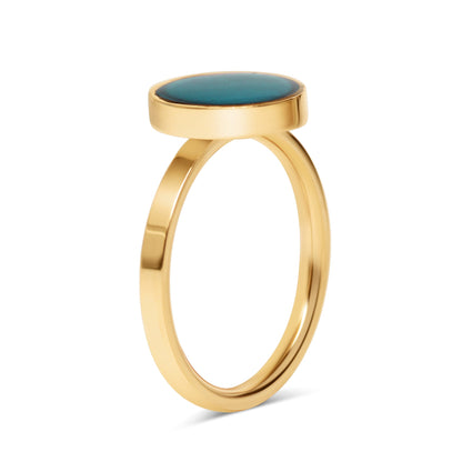 18k Gold PVD Stainless Steel Mood Ring