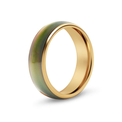 18K Gold PVD Stainless Steel Mood Band Ring