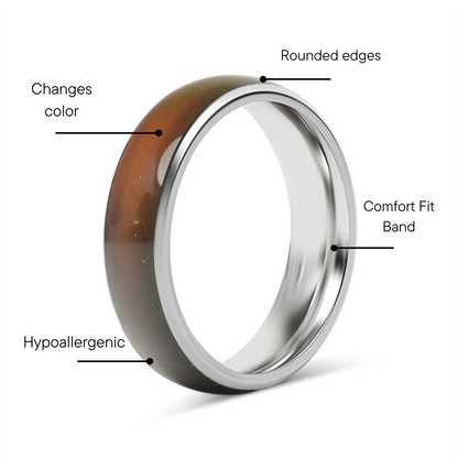 Stainless Steel Band Mood Ring