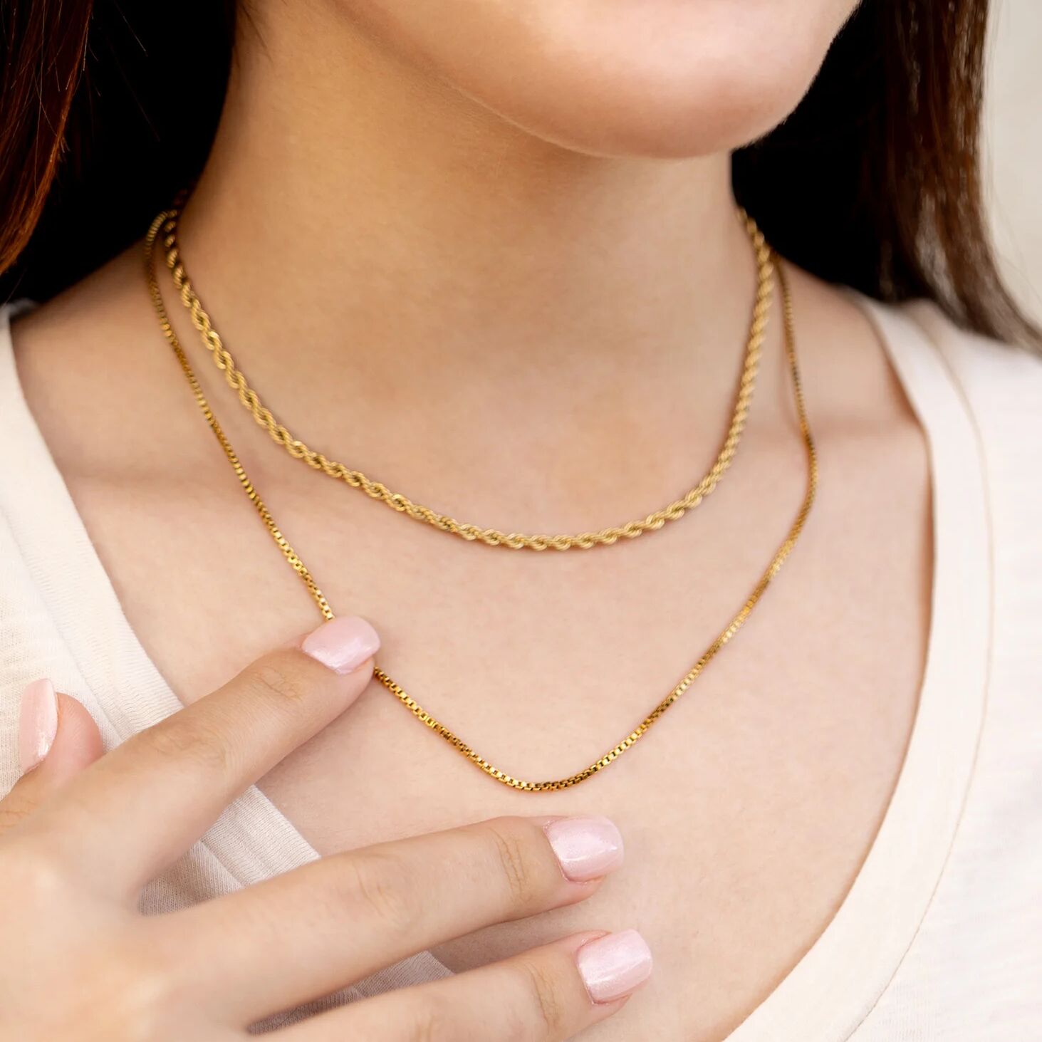 14K Gold Filled PLUS 1.5mm Box Chain Necklace