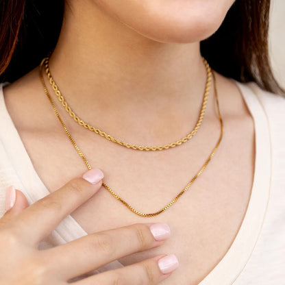 14K Gold Filled PLUS 1.5mm Box Chain Necklace