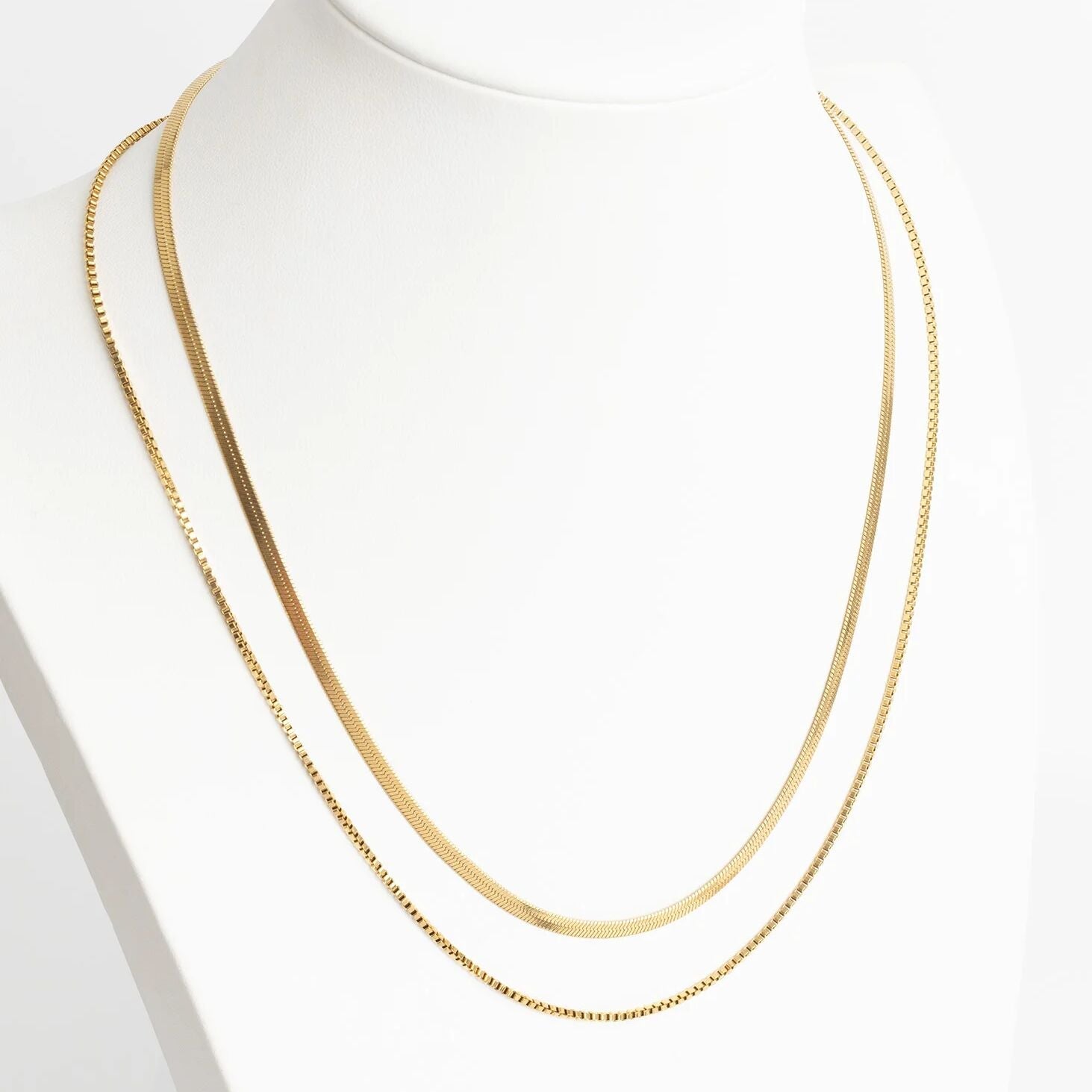 14K Gold Filled PLUS 1.5mm Box Chain Necklace