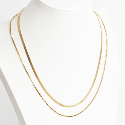 14K Gold Filled PLUS 1.5mm Box Chain Necklace