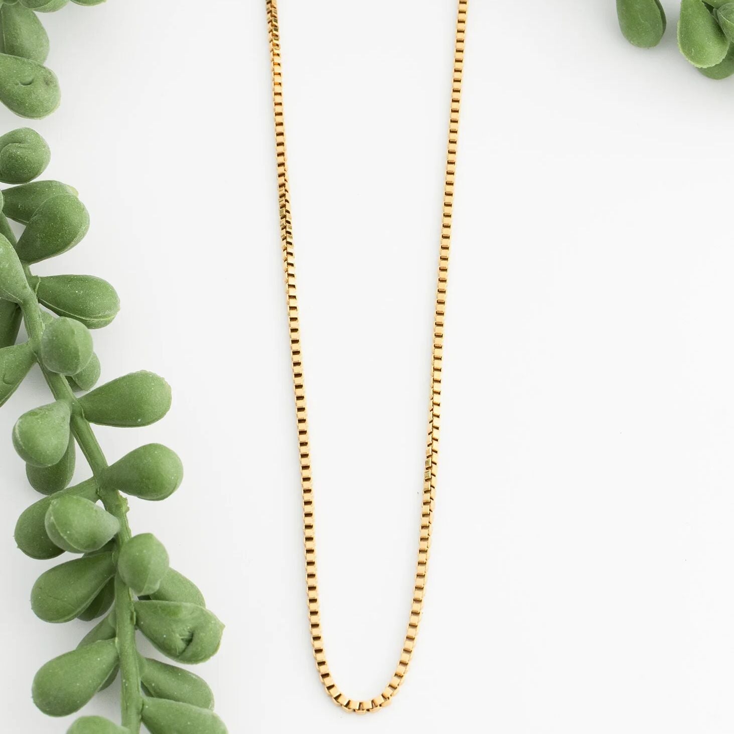 14K Gold Filled PLUS 1.5mm Box Chain Necklace