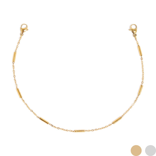 18K Gold PVD Stainless Steel Satellite Bar Trucker Hat Chain