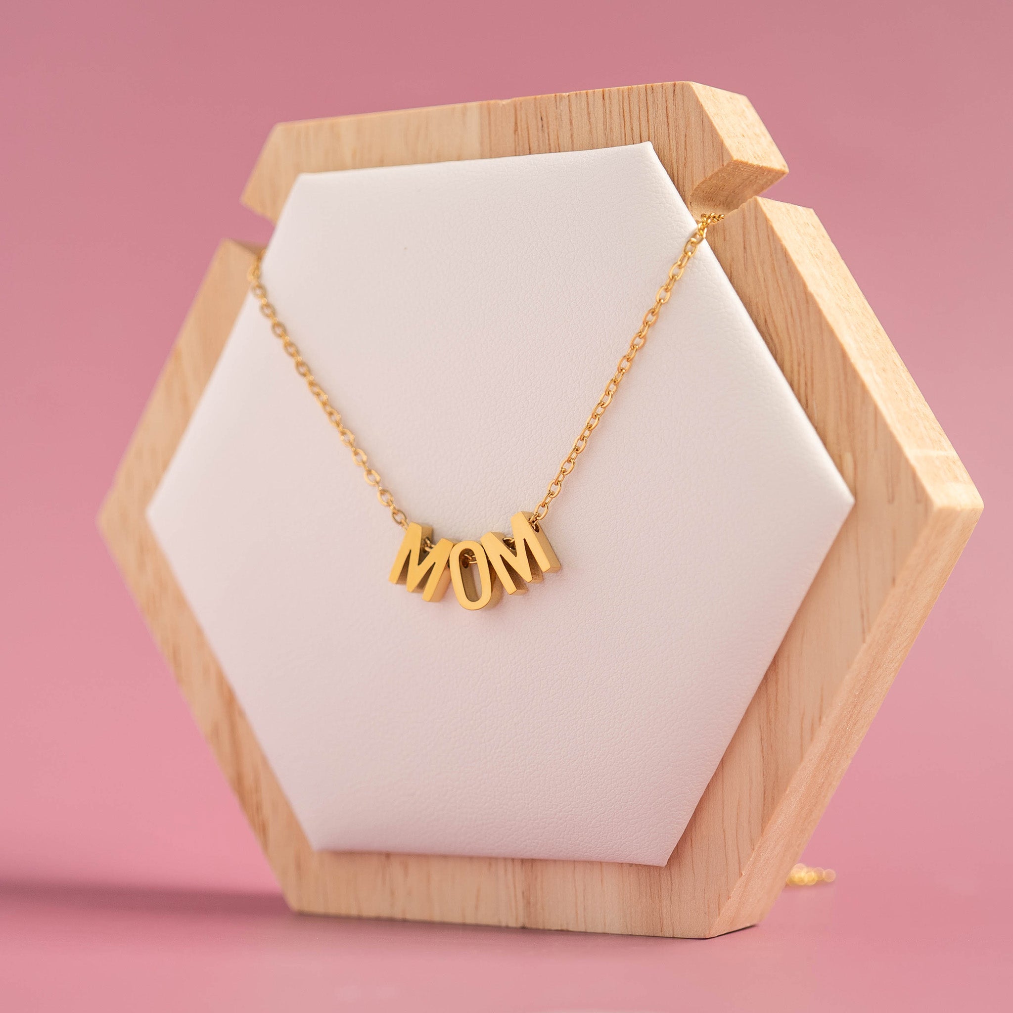 18K Gold PVD Stainless Steel Mom Necklace