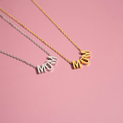 18K Gold PVD Stainless Steel Mom Necklace