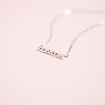 18K Gold PVD Stainless Steel Mama Necklace