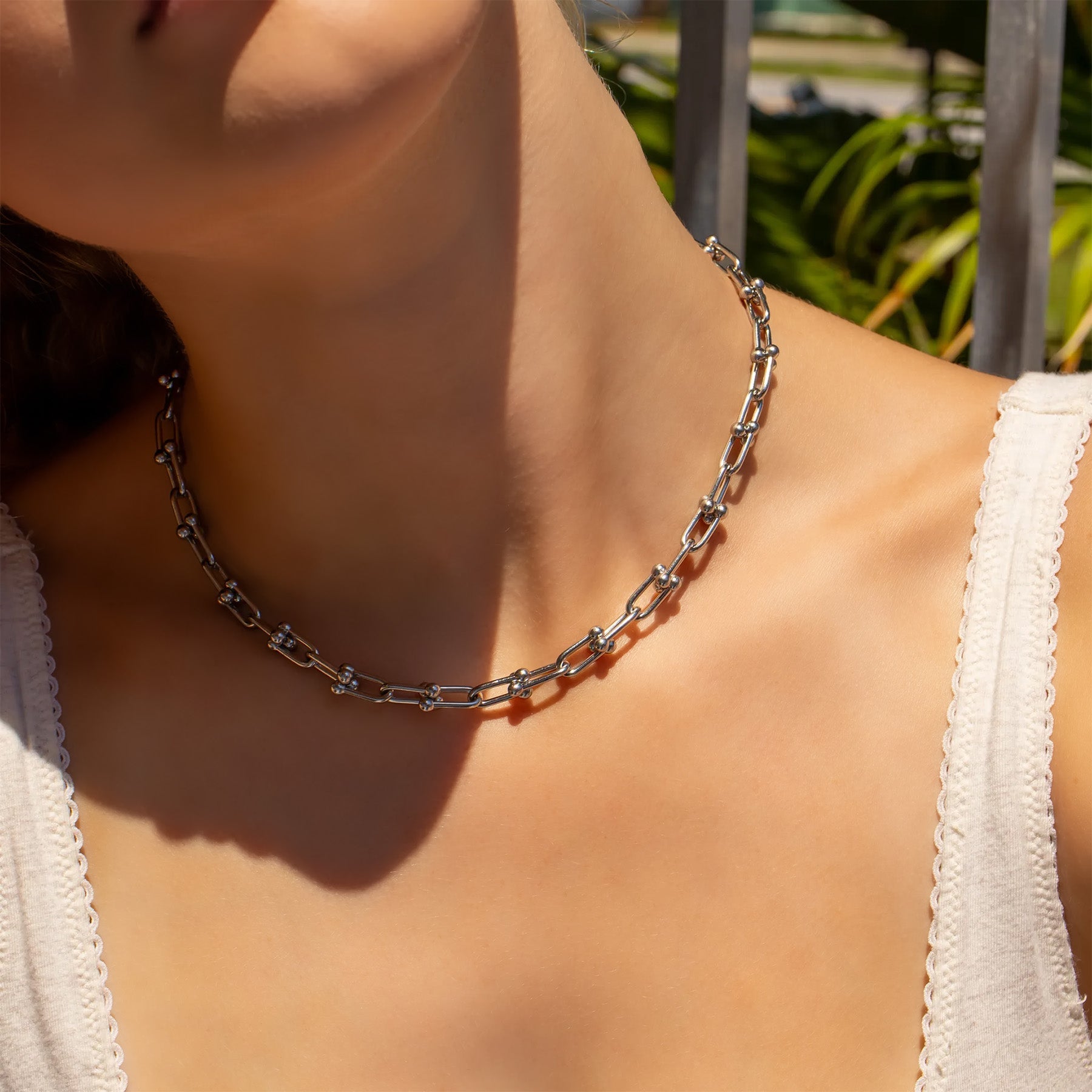 18K Gold PVD Stainless Steel Hardware Necklace
