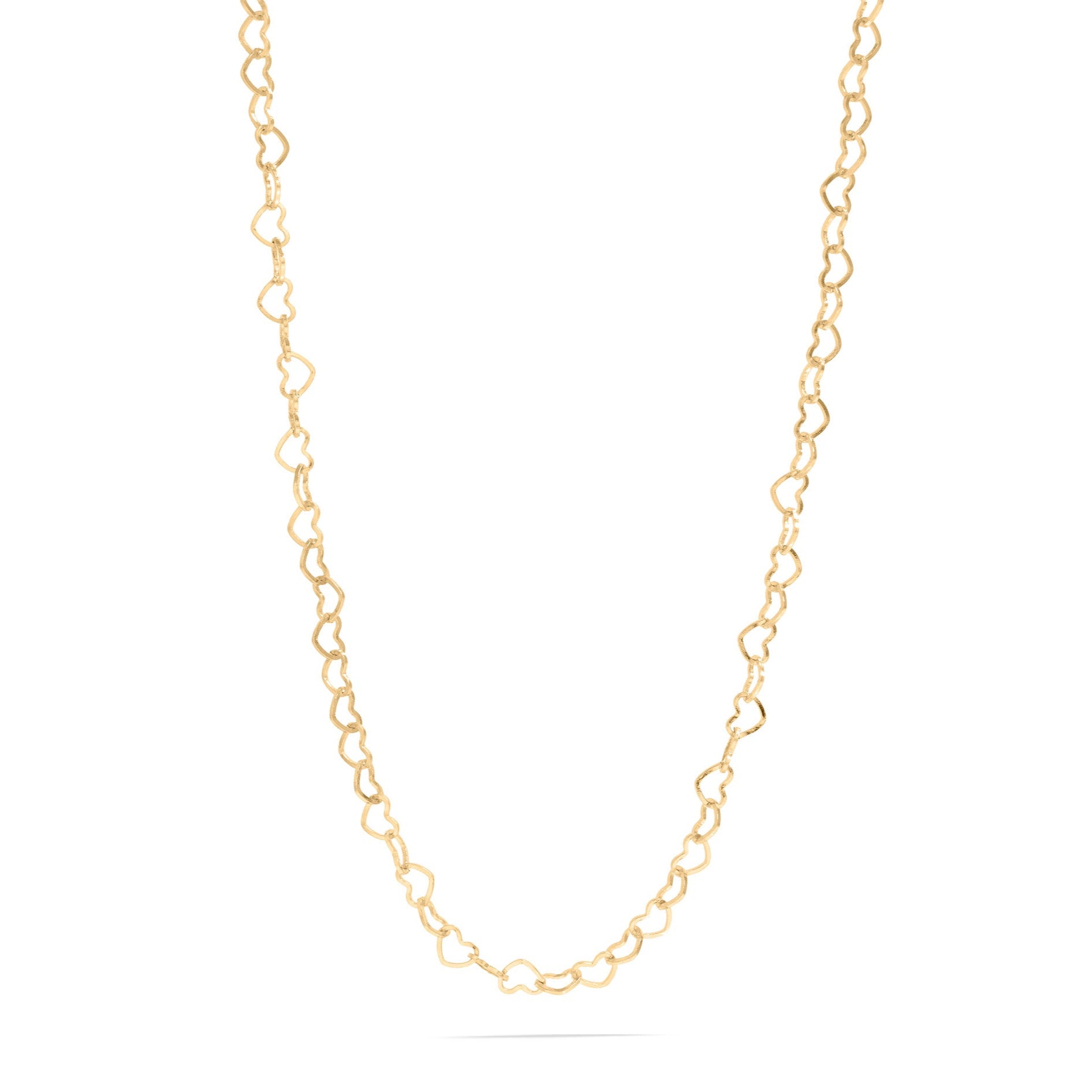 18K Gold PVD Stainless Steel Heart Chain Necklace