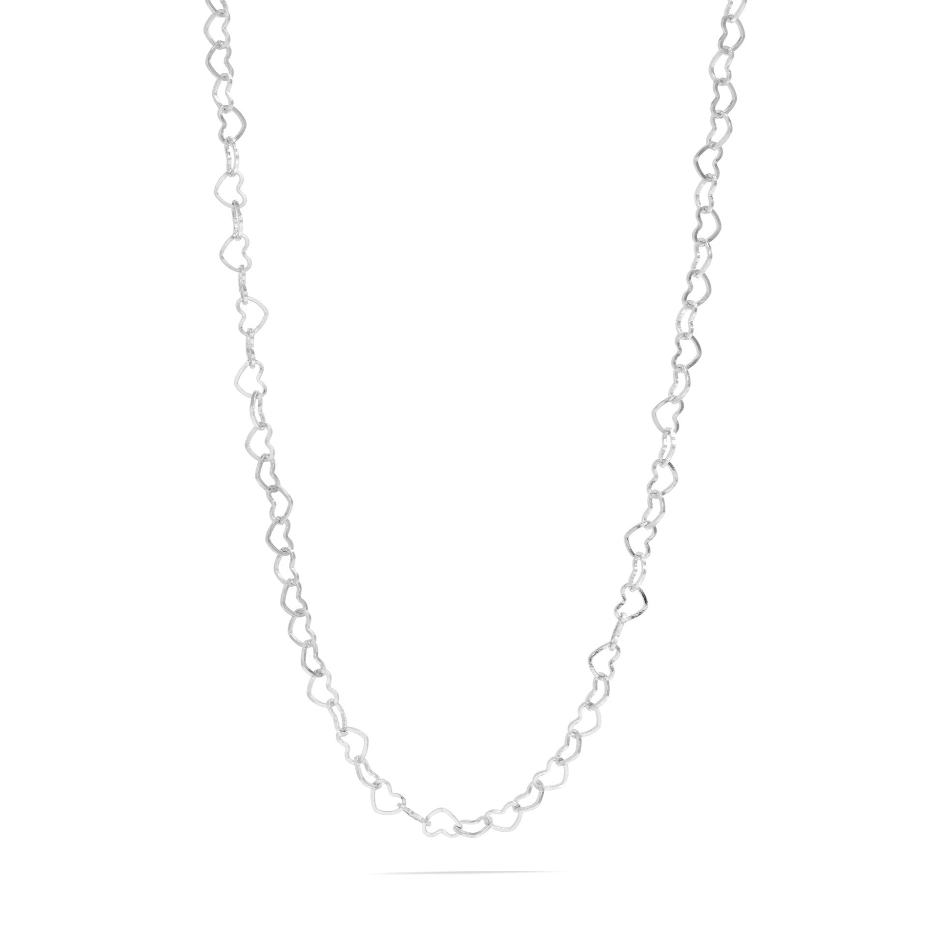 18K Gold PVD Stainless Steel Heart Chain Necklace
