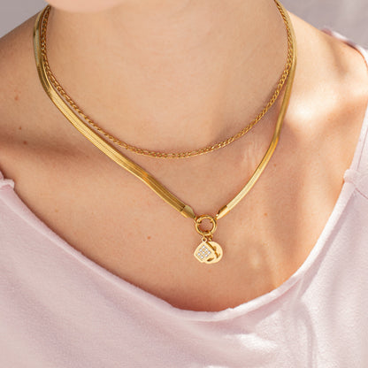 18K Gold PVD Stainless Steel Coffee Cup Charm