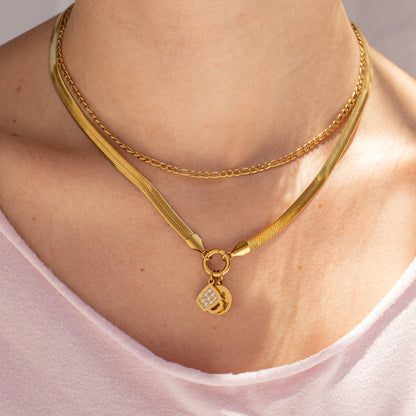 18K Gold PVD Stainless Steel Coffee Cup Charm