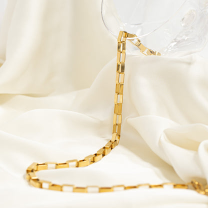 18K Gold  PVD Stainless Steel Chunky Paperclip Chain Necklace