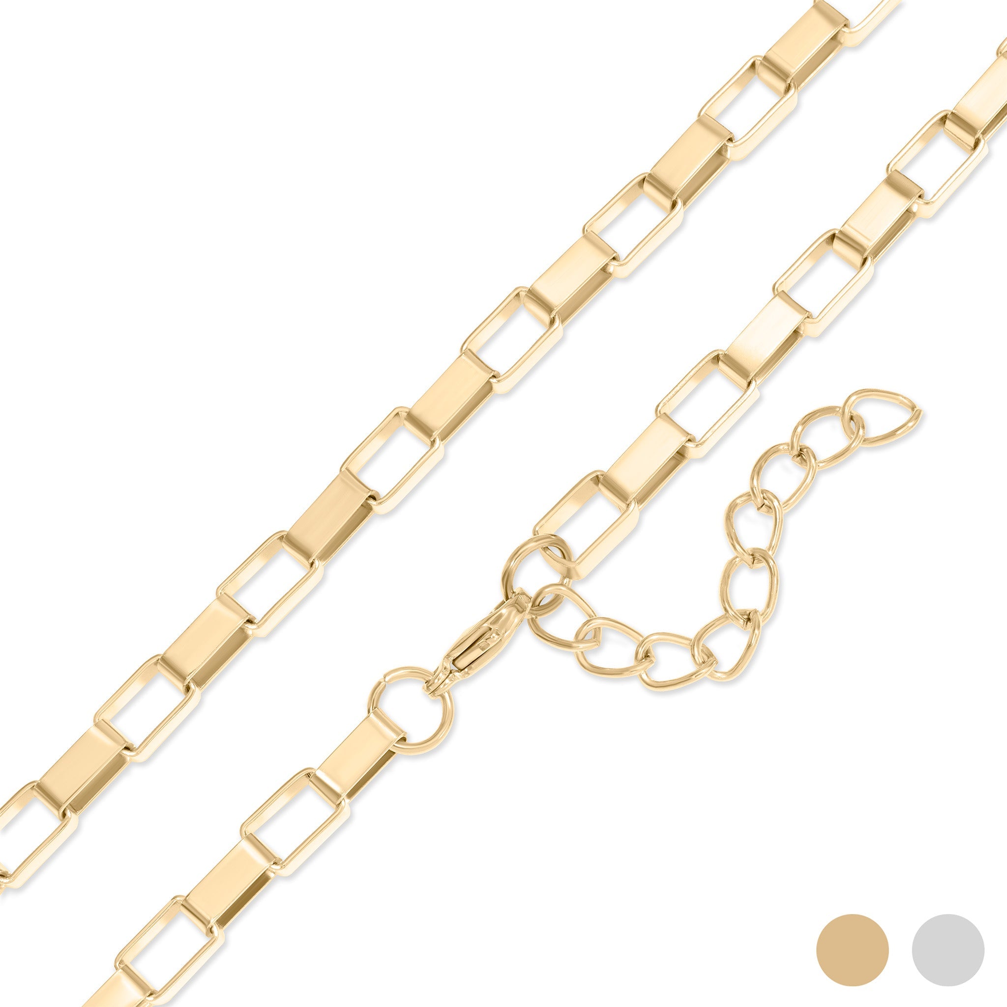 18K Gold  PVD Stainless Steel Chunky Paperclip Chain Necklace