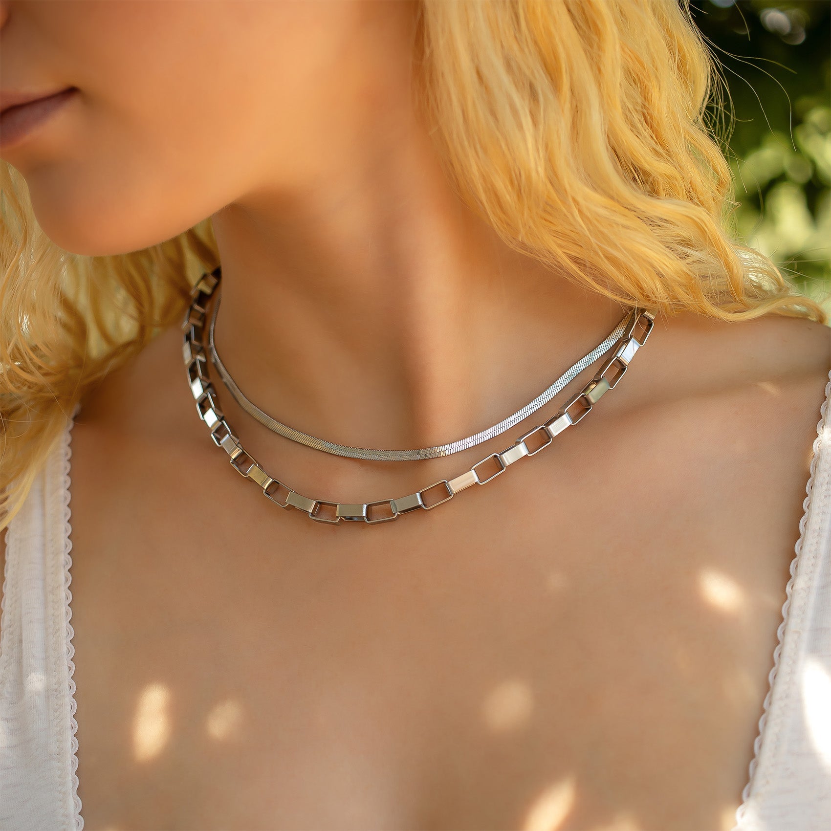 18K Gold  PVD Stainless Steel Chunky Paperclip Chain Necklace