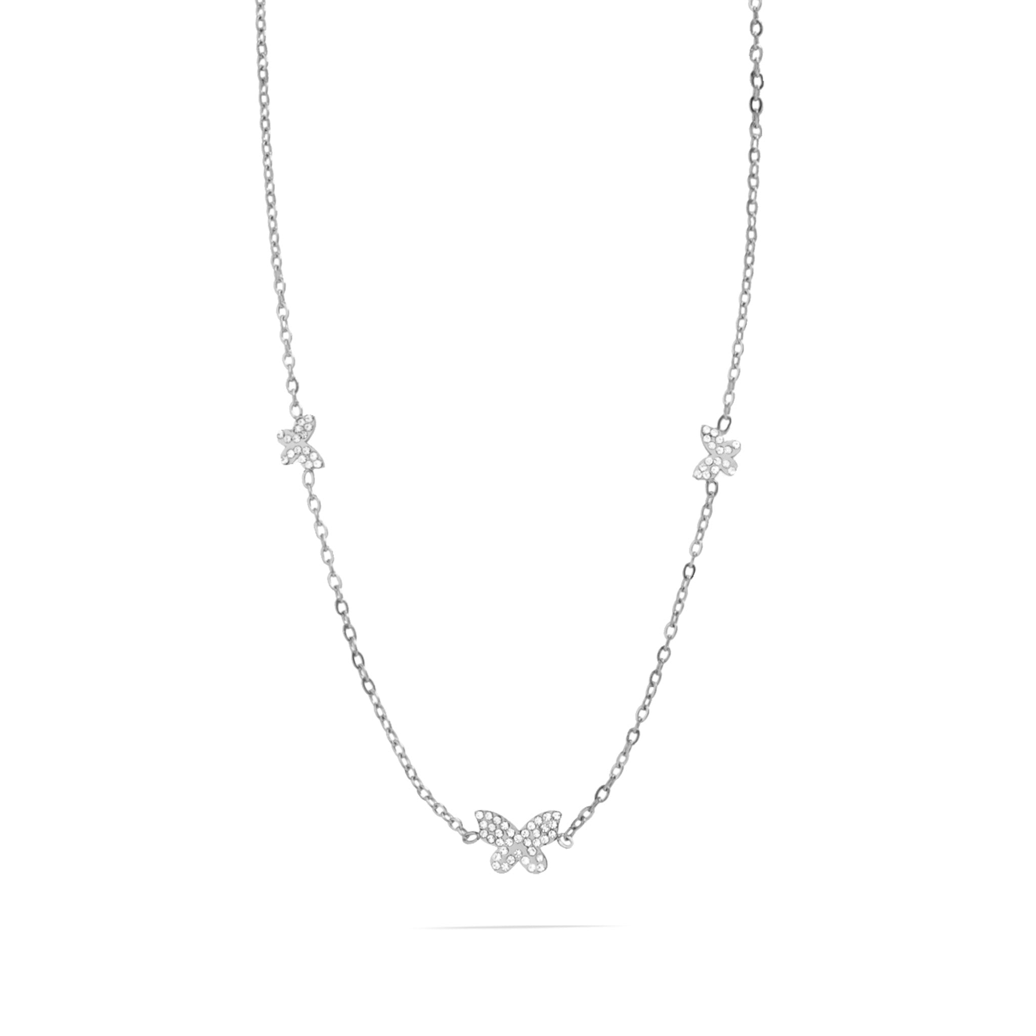 18K Gold Stainless Steel Butterfly Necklace