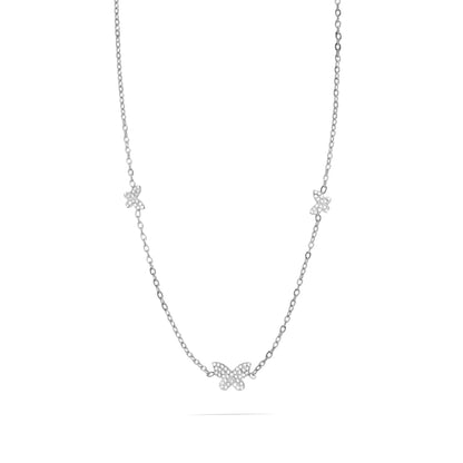 18K Gold Stainless Steel Butterfly Necklace