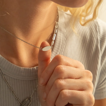 18K Gold PVD Stainless Steel Blank Necklace