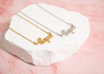 18K Gold PVD Stainless Steel Hope Necklace