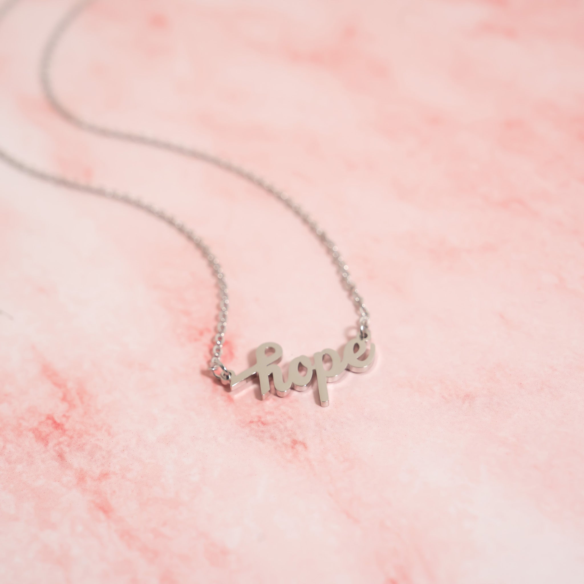 18K Gold PVD Stainless Steel Hope Necklace