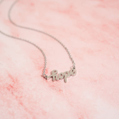 18K Gold PVD Stainless Steel Hope Necklace