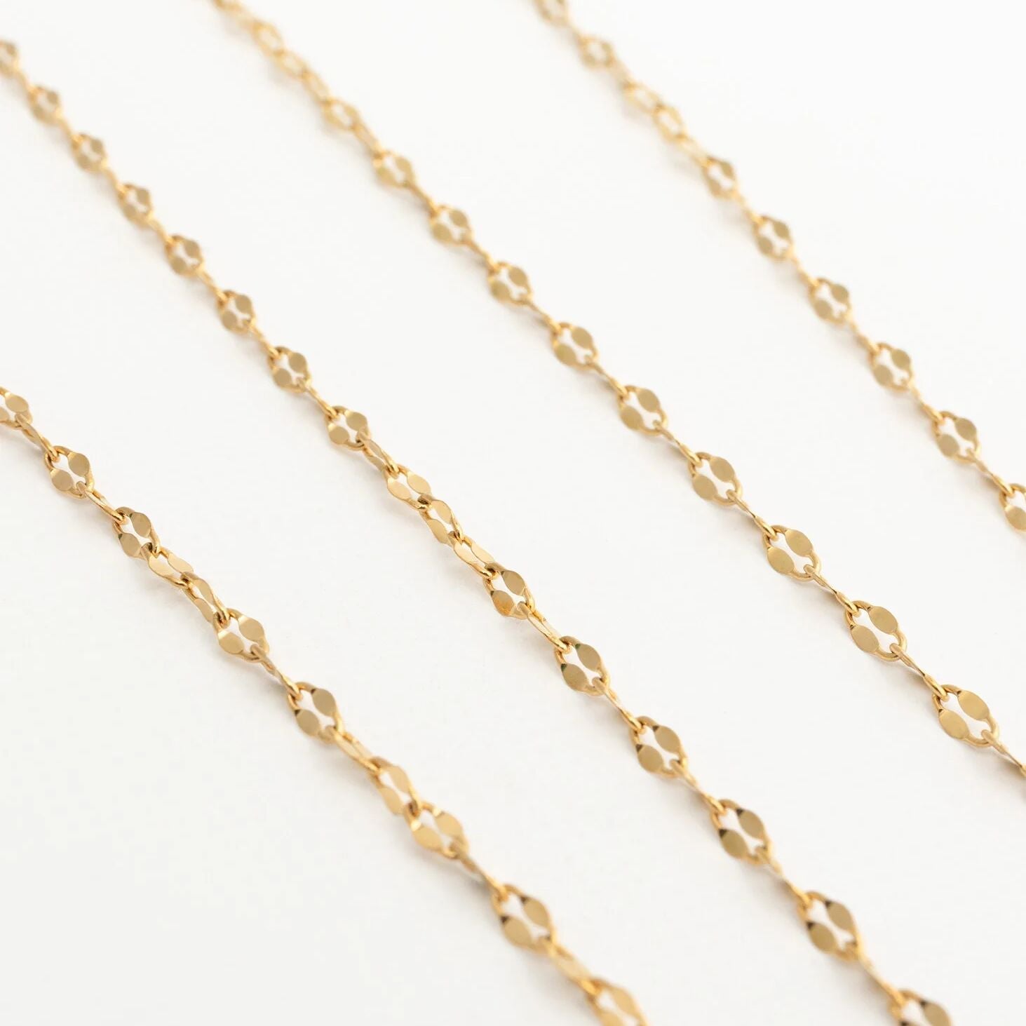18K Gold PVD Stainless Steel Full Body Chain Lip Chain