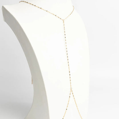18K Gold PVD Stainless Steel Full Body Chain Lip Chain