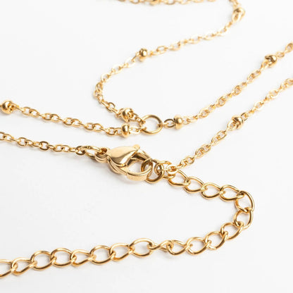 18K Gold PVD Stainless Steel Full Body Chain Satellite