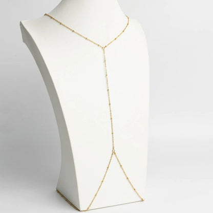 18K Gold PVD Stainless Steel Full Body Chain Satellite