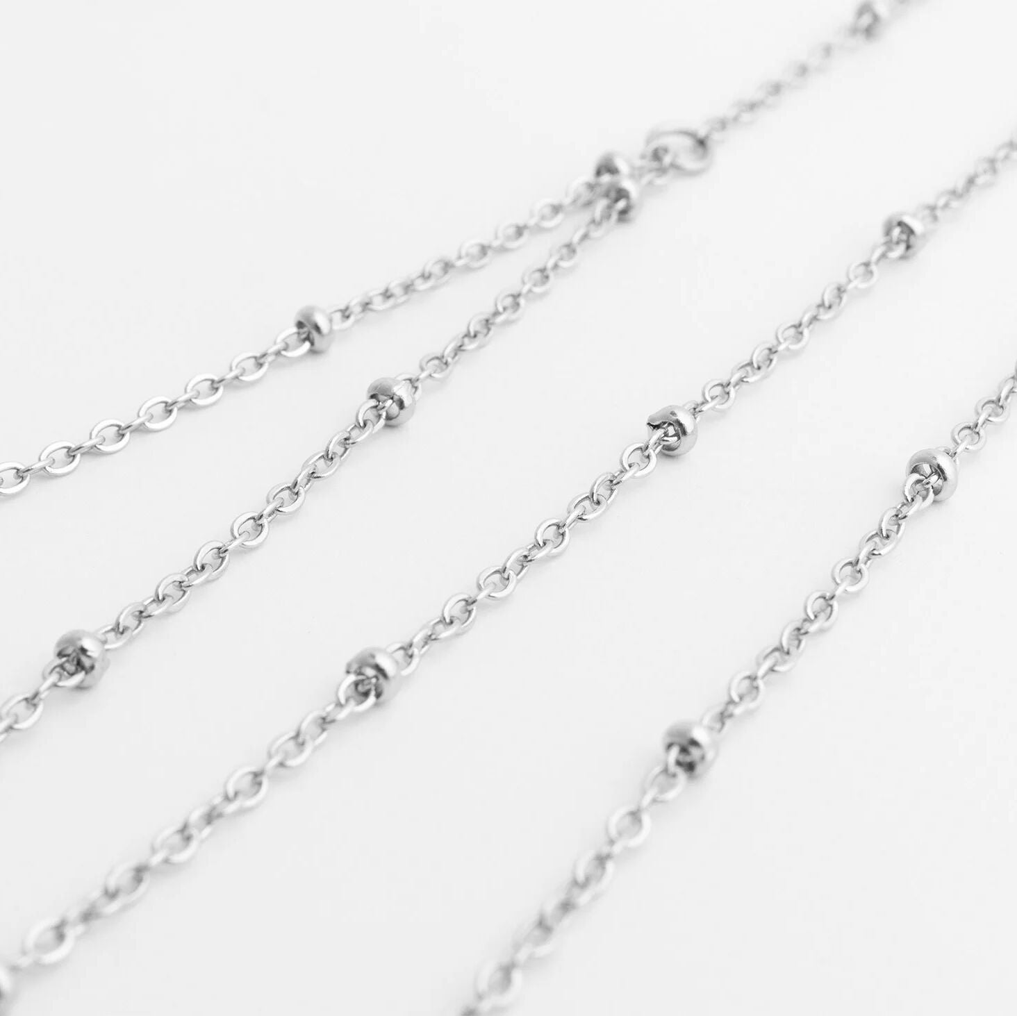 18K Gold PVD Stainless Steel Full Body Chain Satellite